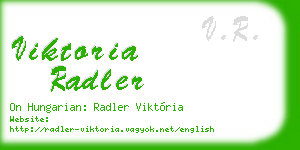 viktoria radler business card