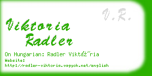 viktoria radler business card